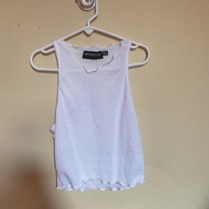 basic cropped tank top